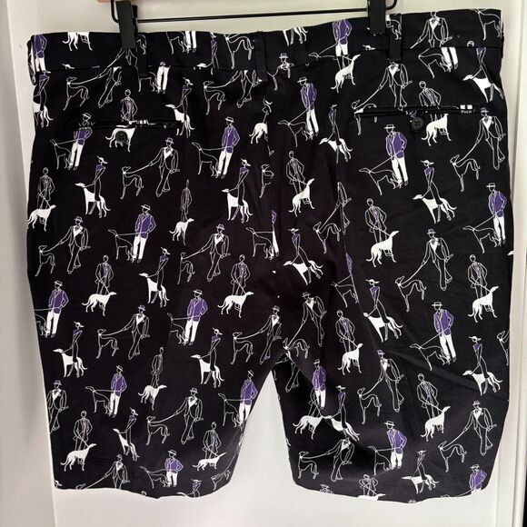 POLO GOLF Ralph Lauren Grayhound Dogs Chino Short Big Man's 42 Stretch Cotton - Picture 2 of 10